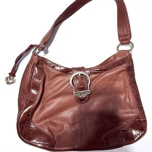 Brighton Rich Brown Leather Shoulder Bag